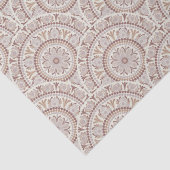 Warme Neutrals Cafe Ombre Dot Mandala Art Deco Tissuepapier (Detail)