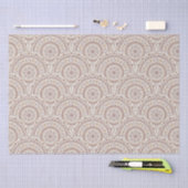 Warme Neutrals Cafe Ombre Dot Mandala Art Deco Tissuepapier (Craft)