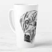 Warme ogen in de oogstgloed latte mok (Linkerhoek)