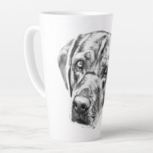 Warme ogen in de oogstgloed latte mok (Linkerhoek)