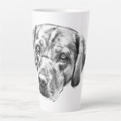 Warme ogen in de oogstgloed latte mok (Voorkant)