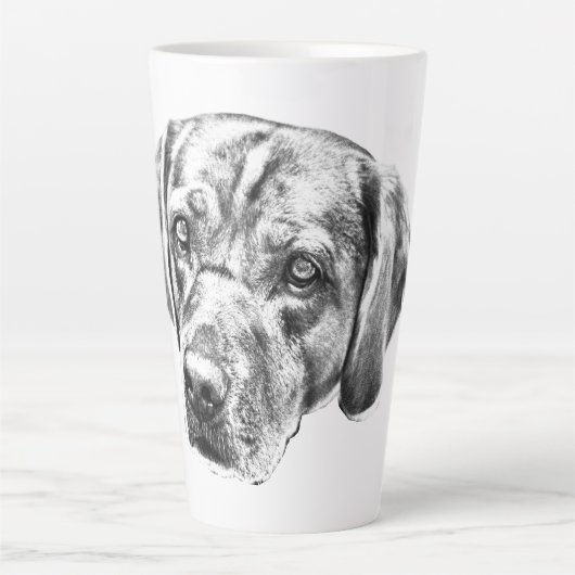 Warme ogen in de oogstgloed latte mok (Voorkant)