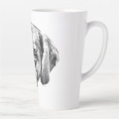 Warme ogen in de oogstgloed latte mok (Rechts)