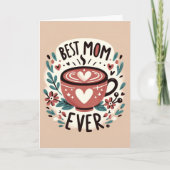 Warme omhelzing - beste mama ooit feestdagen kaart (Voorkant)