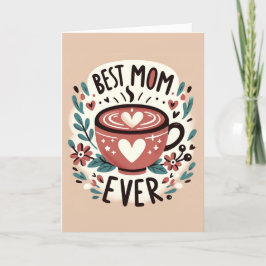 Warme omhelzing - beste mama ooit feestdagen kaart