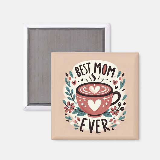 Warme omhelzing - beste mama ooit magneet (Voorkant / Achterkant)
