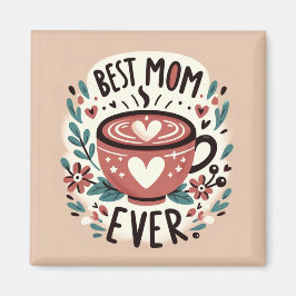 Warme omhelzing - beste mama ooit magneet