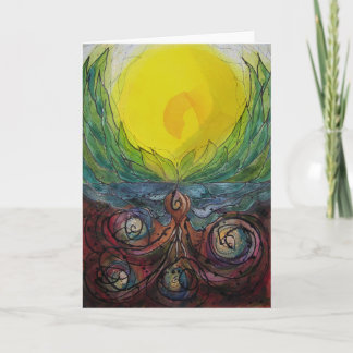 warme ontvangstkaart kaart