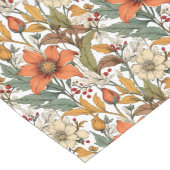 Warme oogst-geïnspireerde tafelloper rustieke bloe (Hoek)