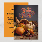 Warme Oogstverzameling – Thanksgiving Uitnodiging