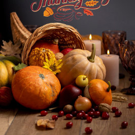 Warme Oogstverzameling – Thanksgiving Uitnodiging
