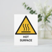 Warme Oppervlaktewaarschuwing, Extreme Hittewaarsc Briefkaart (Staand voorkant)