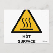 Warme Oppervlaktewaarschuwing, Extreme Hittewaarsc Briefkaart (Achterkant)