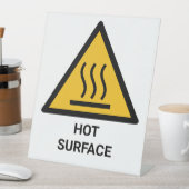 Warme Oppervlaktewaarschuwing, Extreme Hittewaarsc Reclamebord Met Voetstuk (Insitu)