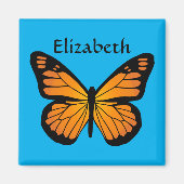 Warme Oranje gloeivlinder Magneet (Voorkant)