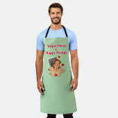 Warme ovens Happy Hearts Schort (Gedragen)