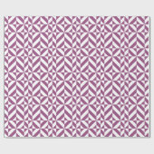 Warme Paarse geometrische deco kubus Cadeaupapier (Vlak)