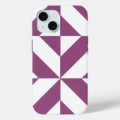 Warme Paarse geometrische deco kubus Case-Mate iPhone Case (Achterkant)