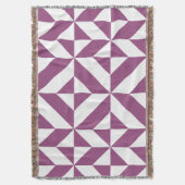 Warme Paarse geometrische deco kubus Deken (Voorkant Verticaal)