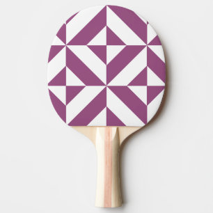 Warme Paarse geometrische deco kubus Tafeltennisbatje