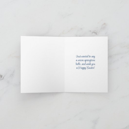 Warme Paaswensen Pot van Bloemen Vlinders Kaart (Binnen)