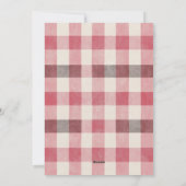 Warme Pastel Plaid Kleine Kantoor Zakelijk Feestdagenkaart (Achterkant)