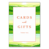 Warme perzik bloem botanisch kaart (Achterkant)