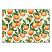 Warme perzik botanische rand kaart (Achterkant)