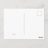 Warme Perzik Effen Kleur Script Bedankkaart Briefkaart (Achterkant)