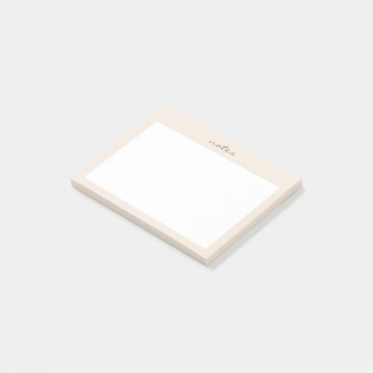 Warme perzik ingelijst voor do list post-it® notes (Schuin)