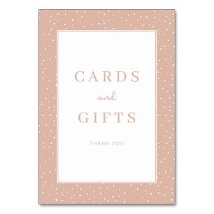 Warme Perzik Minimalistische Bedankkaart Kaart