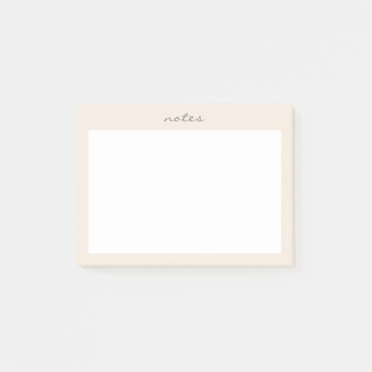 Warme perzik omrande takenlijst post-it® notes (Voorkant)