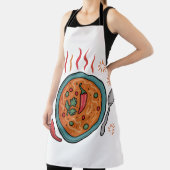 Warme pittige curry voedselkunst schort (Insitu)