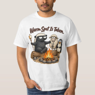 Warme Plek is Bezette Das Kampeerontwerp T-shirt