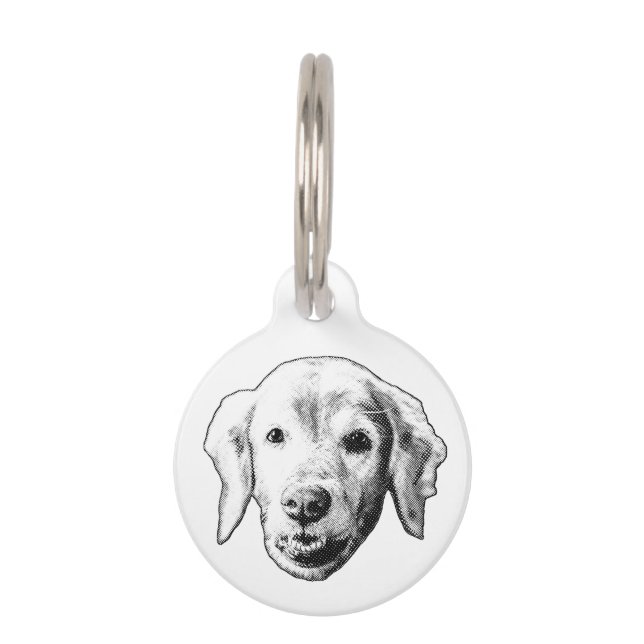 Warme Puppy Tag Huisdierpenning (Voorkant)