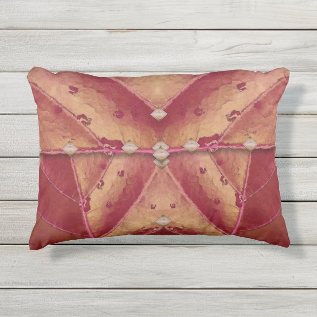 Warme rode en gouden clutch buitenkussen (Voorkant)