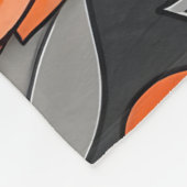 Warme Roestige Oranje Rozen Fleece Deken (Hoek)