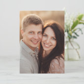 Warme Romantische Foto Kaart (Staand voorkant)