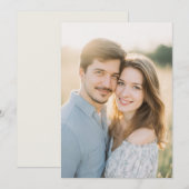 Warme Romantische Foto Kaart (Voorkant / Achterkant)