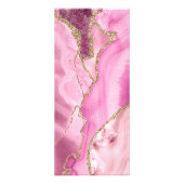 warme roze agar op zwarte prijslijst reclamekaart (Achterkant)