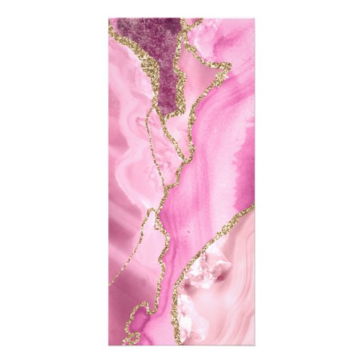 warme roze agar op zwarte prijslijst reclamekaart (Achterkant)