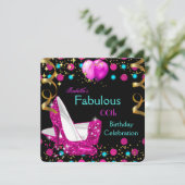 Warme roze Blauwgroen blauw op hoge hoogte Birthda Kaart (Staand voorkant)