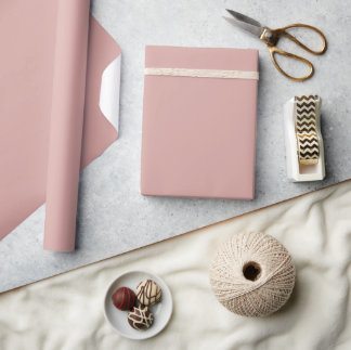 Warme Roze Blush Effen Cadeaupapier