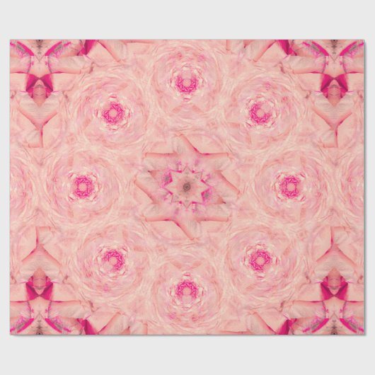 Warme Roze Broche Cadeaupapier (Vlak)
