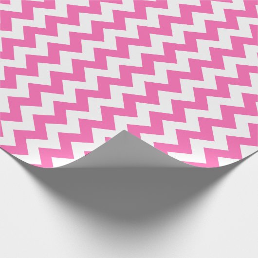 Warme roze Chevron Cadeaupapier (Hoek)