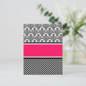 warme roze demeter briefkaart (Staand voorkant)