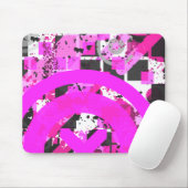 warme roze dichte chex : muismat (Met muis)