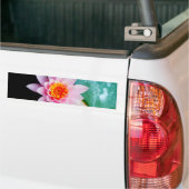 Warme roze en oranje lotuswaterbloem bumpersticker (Op Truck)