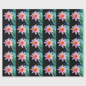 Warme roze en oranje lotuswaterbloem cadeaupapier (Vlak)