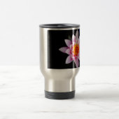 Warme roze en oranje lotuswaterbloem reisbeker (Center)